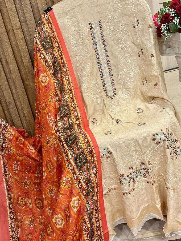 Shahnaaz Luxury Pakistani Designer Full Embroidered Lawn Suit