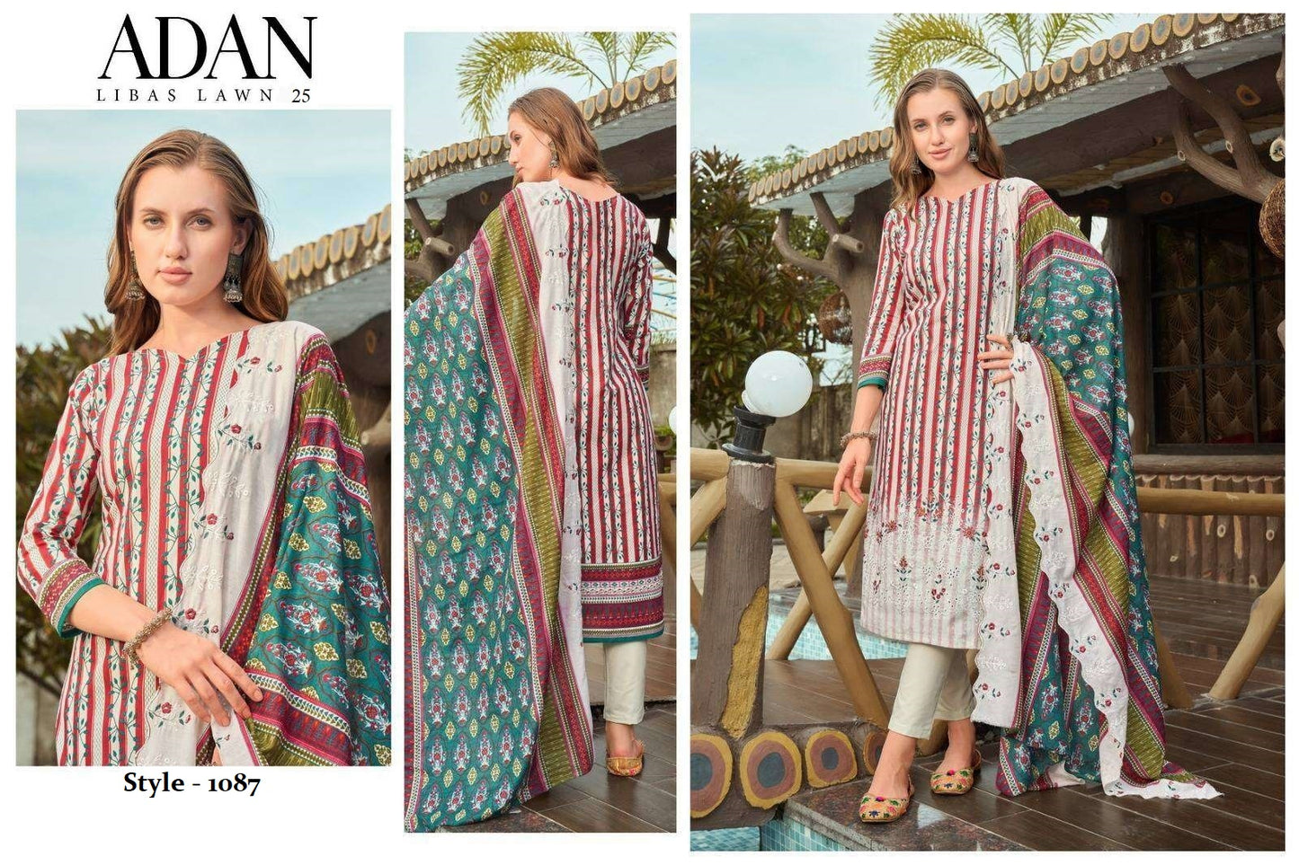 Adan Libas Pakistani Designer Classic Hit Embroidered Lawn Suit