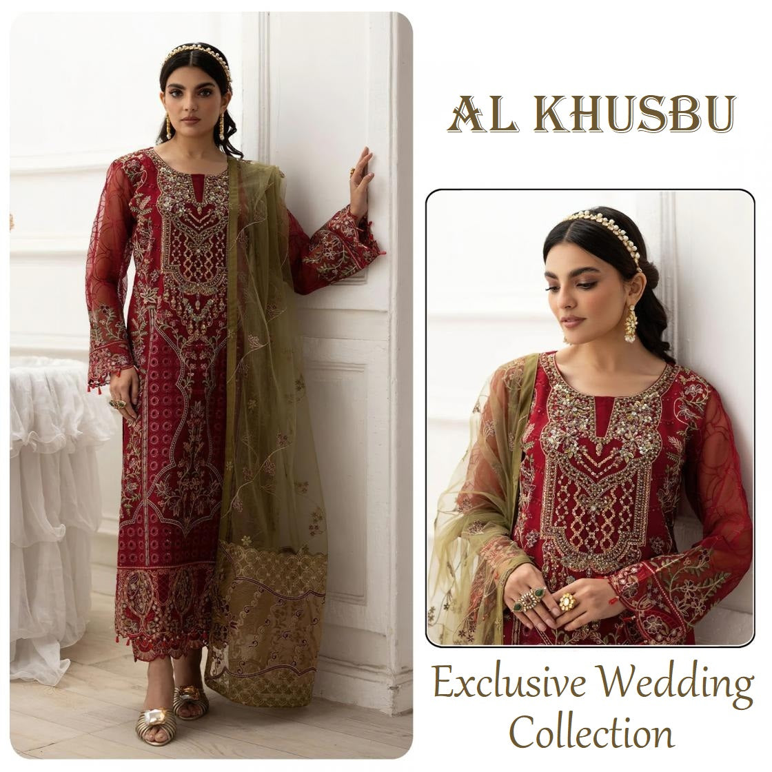 Al Khusbu Pakistani Designer Hit Wedding & Party Wear Dress