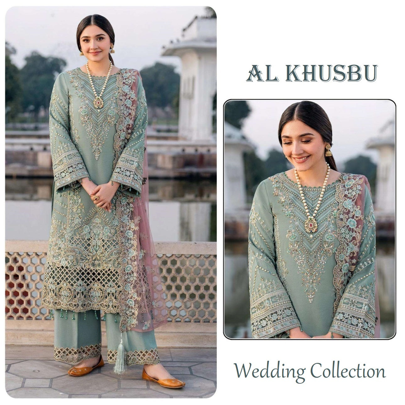 Al Khusbu Pakistani Designer Hit Wedding & Party Wear Dress