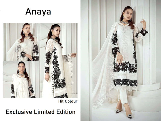 Anaya Pakistani Designer Exclusive White Festive & Party Wear Suit