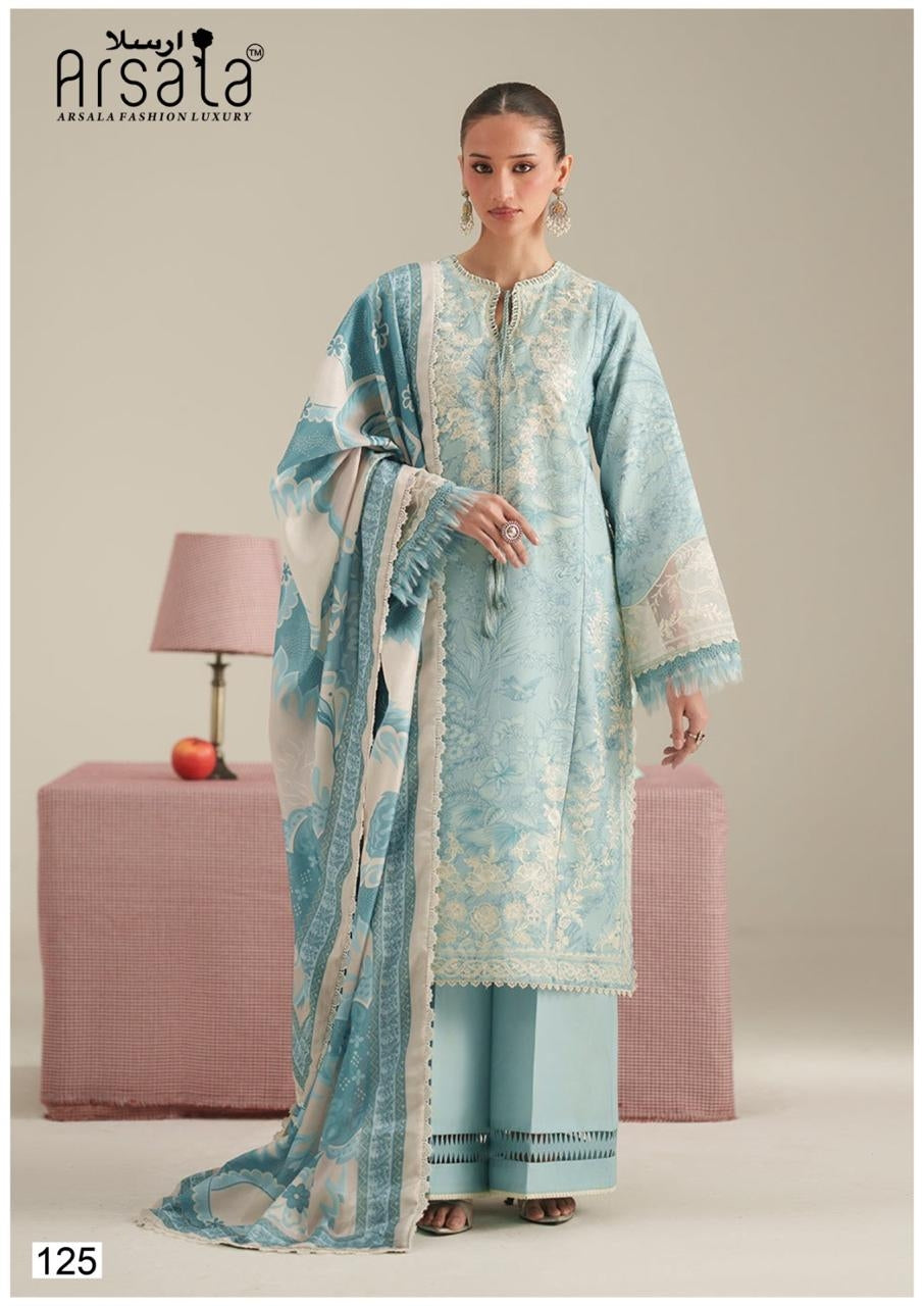 Arsala Pakistani Designer Hit Pure Cotton Printed Shalwar Suit