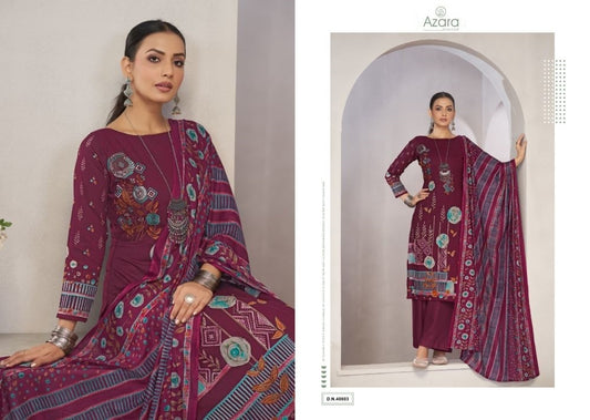 Azara Pakistani Designer Pure Premium Lawn Cotton Embroidered Suit