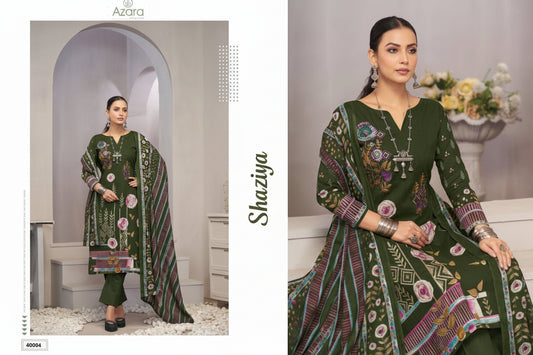 Shaziya Pakistani Designer Pure Premium Embroidered Lawn Cotton Suit