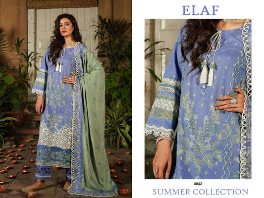 Elaf Pakistani Designer Hit Embroidered Summer Collection Suit