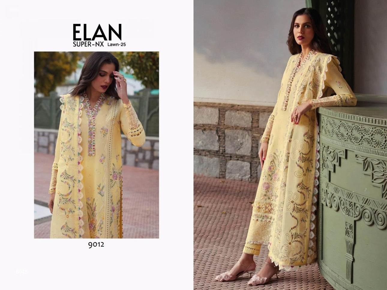 Elan Pakistani Designer Hit Embroidered Lawn Suit