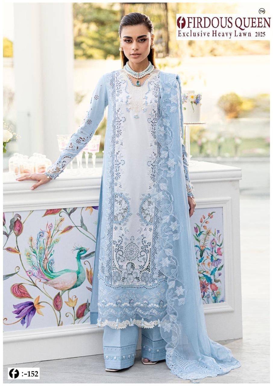 Firdous Pakistani Designer Printed Heavy Lawn Shalwar Suit