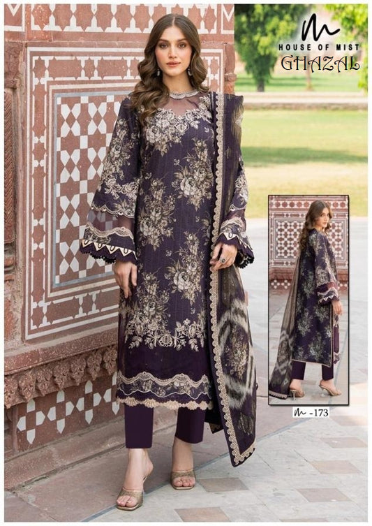 Ghazal Pakistani Designer Pure Cotton Printed Shalwar Suit