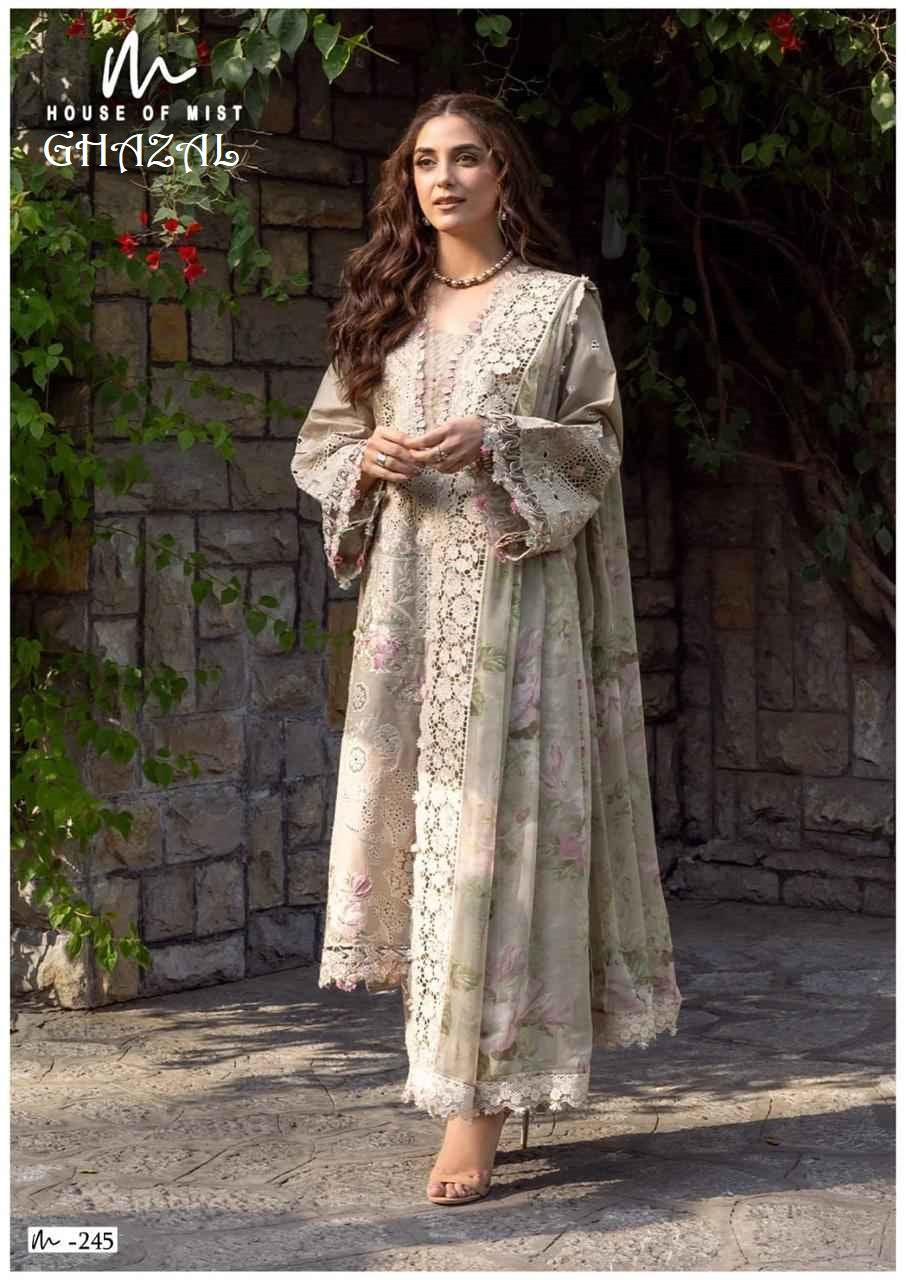 Ghazal Pakistani Designer Pure Cotton Printed Shalwar Suit