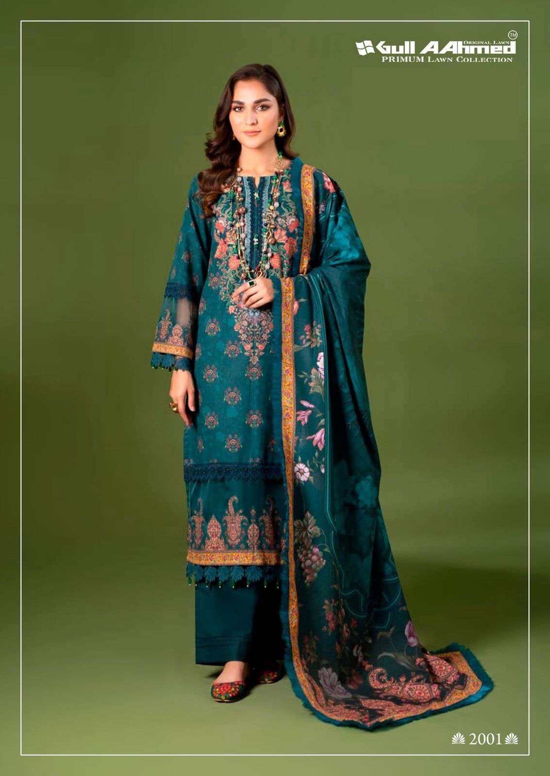 Gul Ahmed Pakistani Designer Pure Lawn Printed Suit