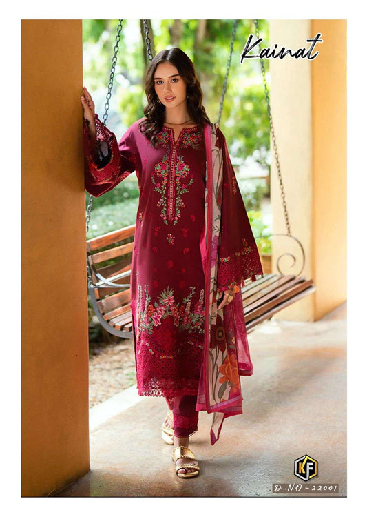 Kainat Pakistani Designer Pure Lawn Cotton Printed Suit
