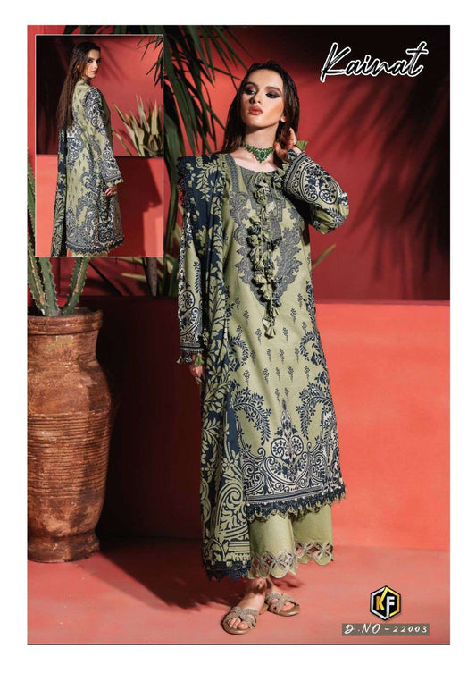 Kainat Pakistani Designer Pure Lawn Cotton Printed Suit