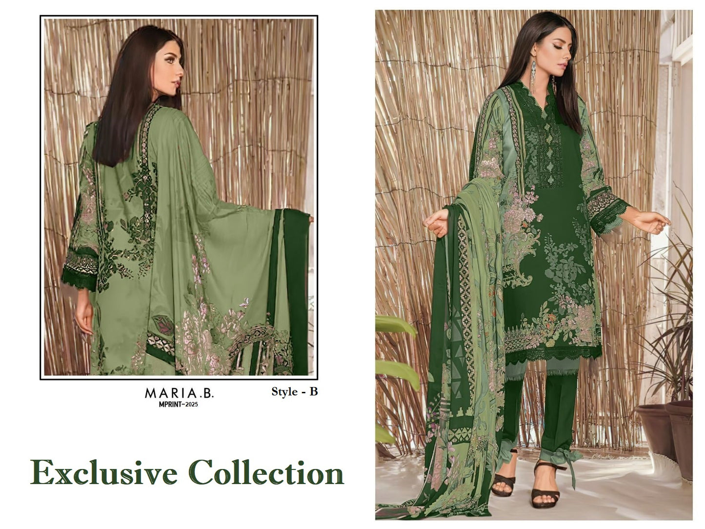 Maria B Mprint Pakistani Designer Stylish Hit Embroidered Lawn Suit