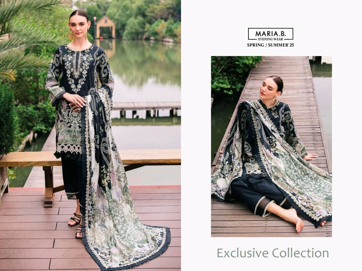 Maria B Pakistani Designer Stylish Hit Embroidered Lawn Suit