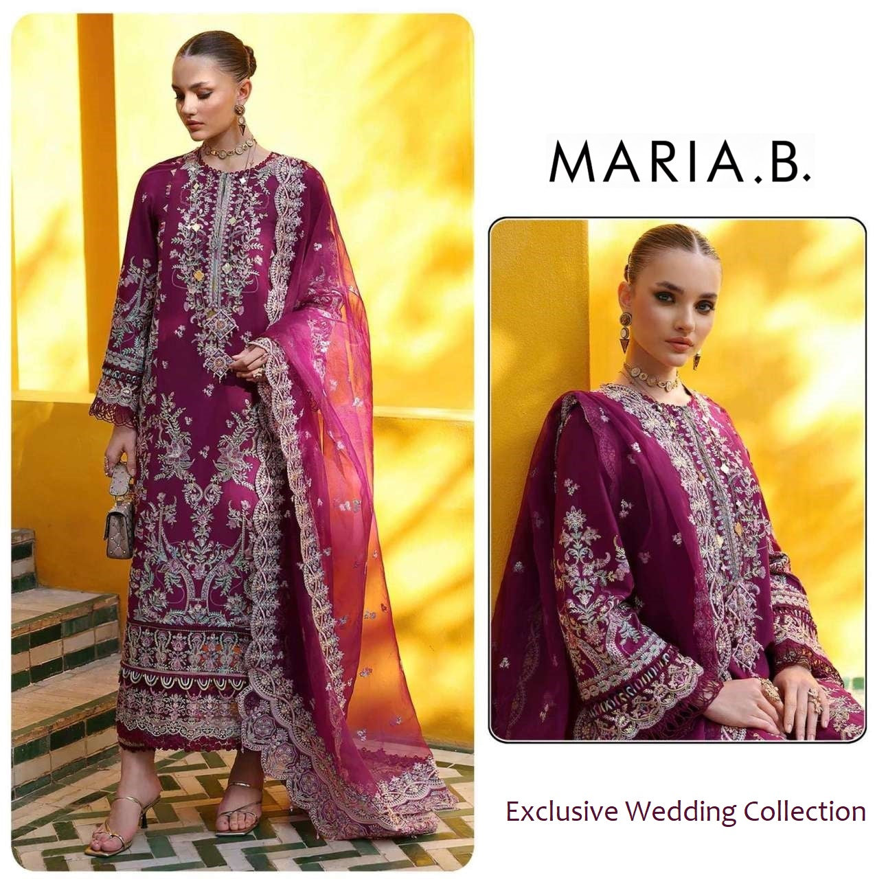 Maria B Pakistani Designer Hit Wedding & Party Wear Dress