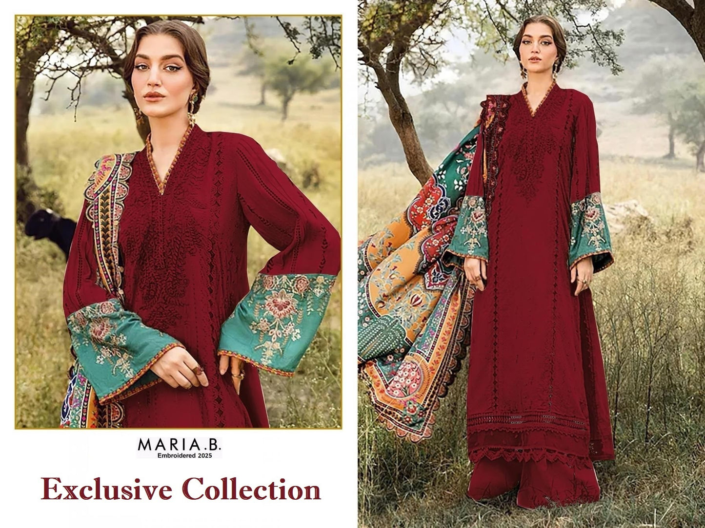 Maria B Pakistani Designer Hit Embroidered Lawn Suit
