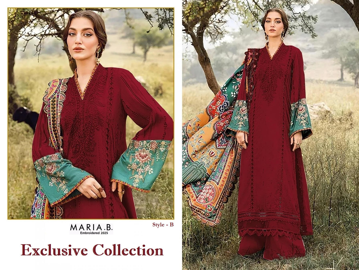 Maria B Pakistani Designer Hit Embroidered Lawn Suit