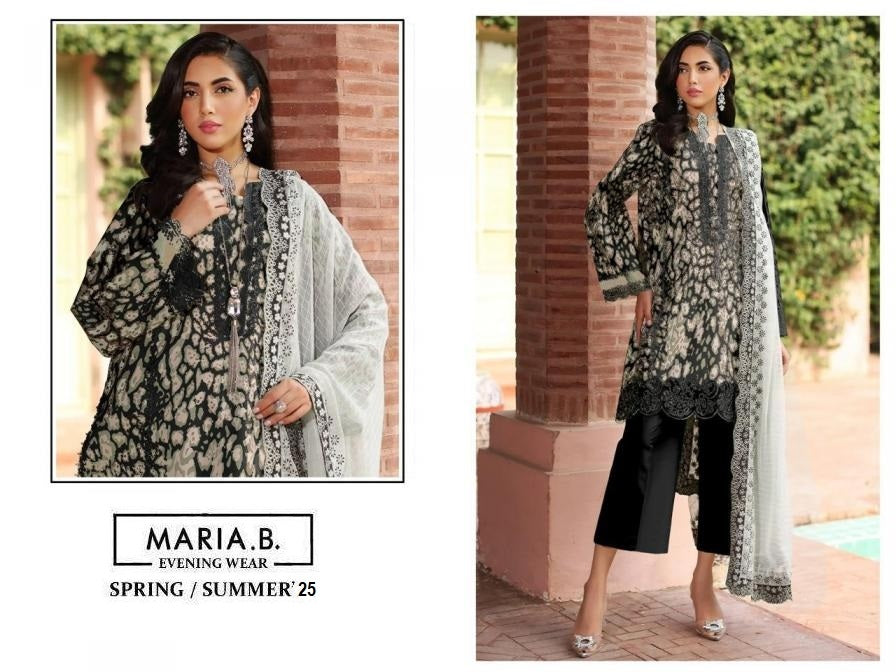 Maria B Pakistani Designer Stylish Hit Embroidered Lawn Suit