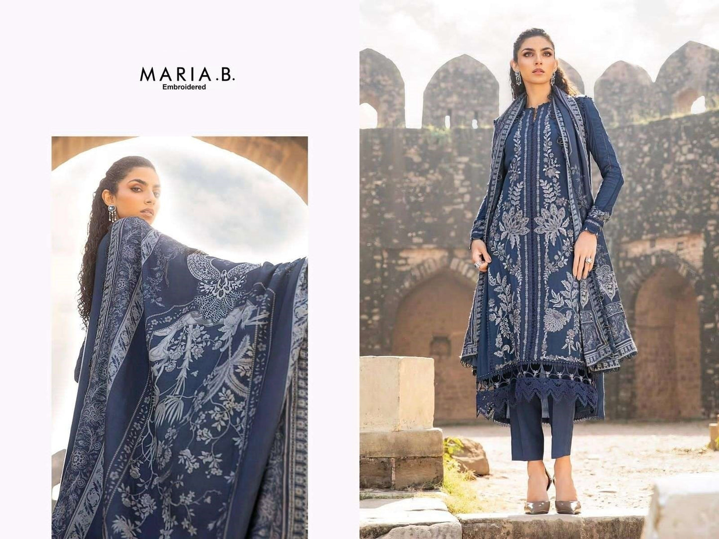 Maria B Pakistani Designer Luxury Hit Embroidered Lawn Suit