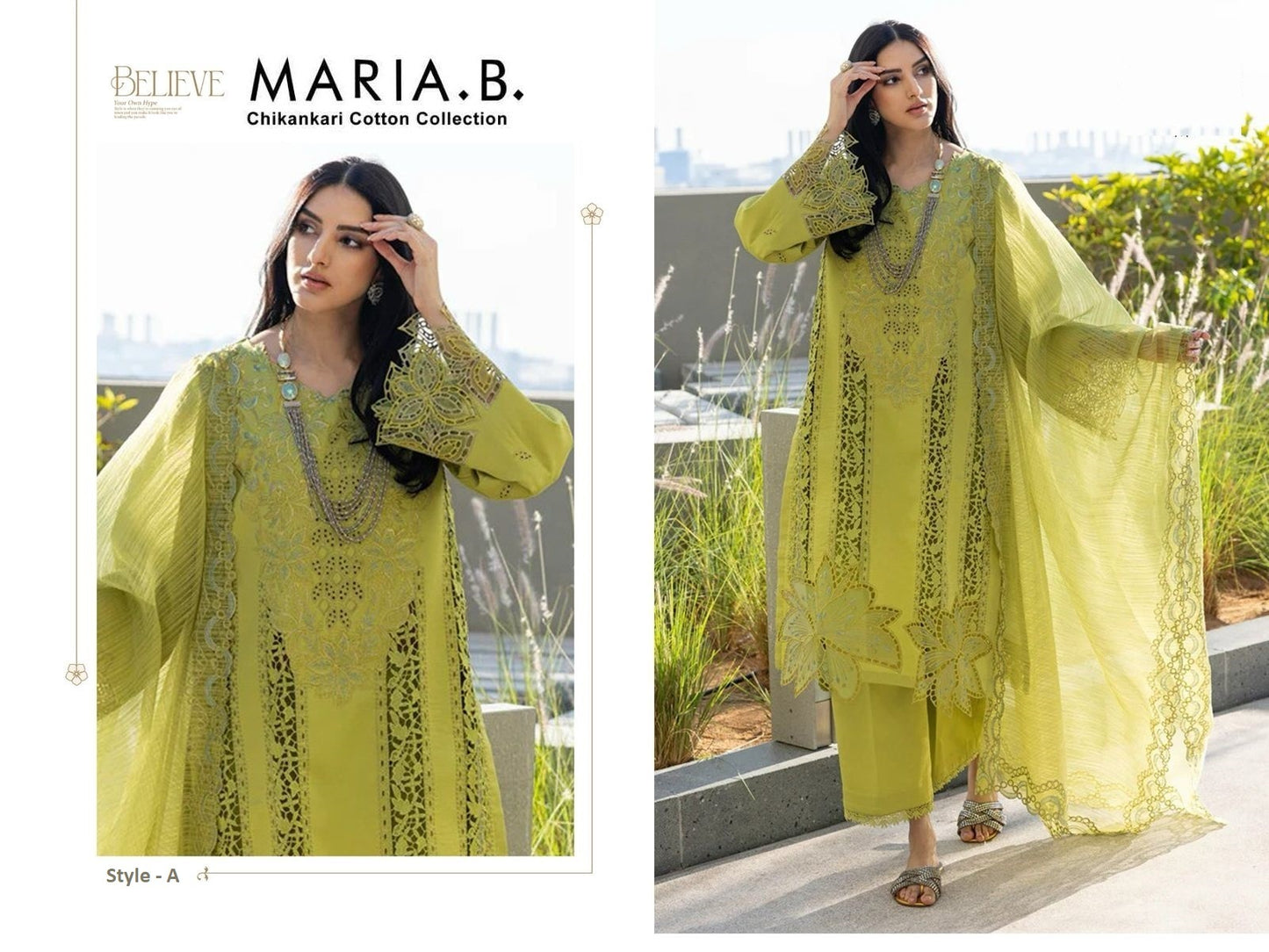 Maria B Pakistani Designer Hit Embroidered Lawn Suit