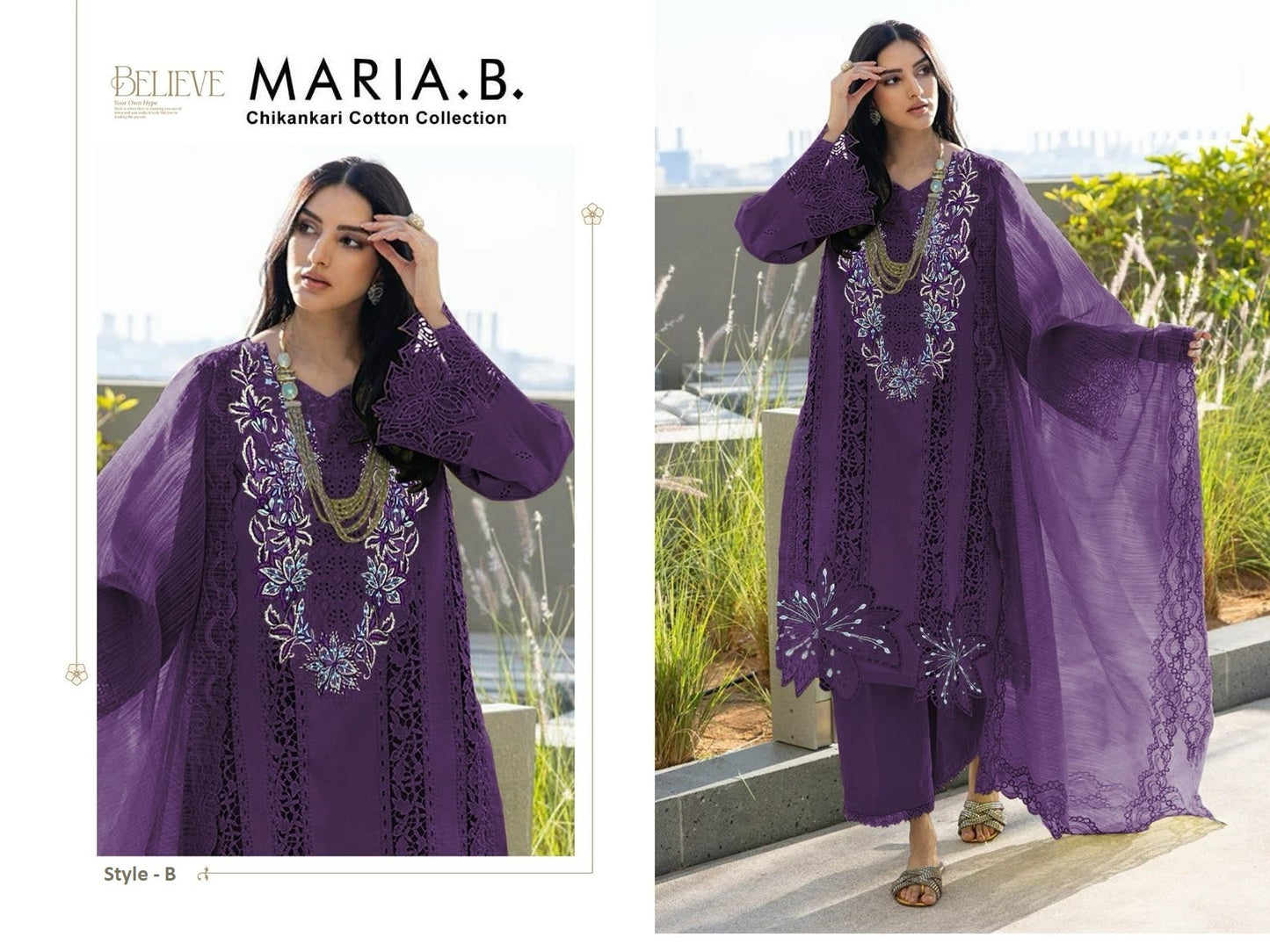 Maria B Pakistani Designer Hit Embroidered Lawn Suit