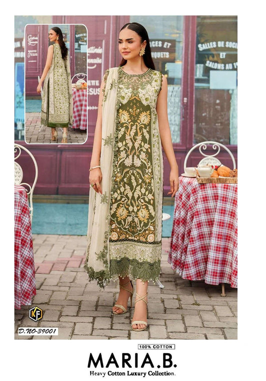 Maria B Pakistani Designer Pure Cotton Lawn Printed Suit