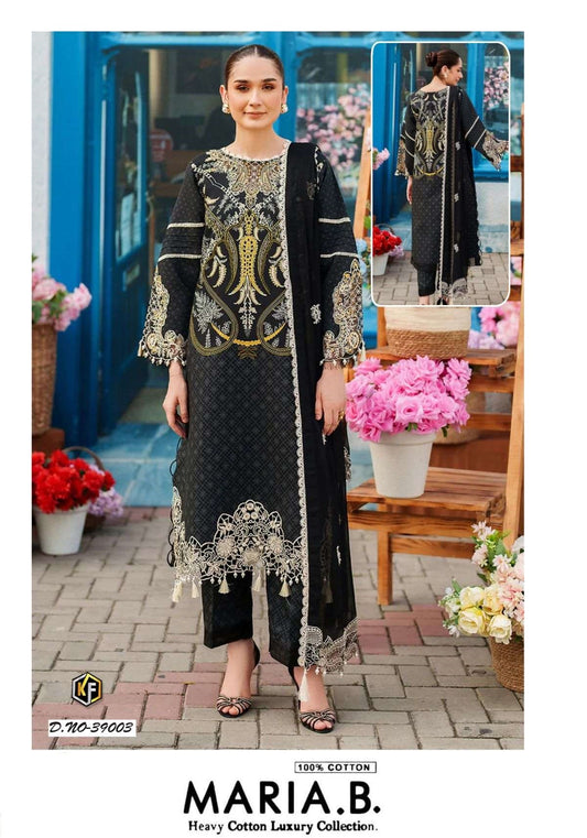 Maria B Pakistani Designer Pure Cotton Lawn Printed Suit