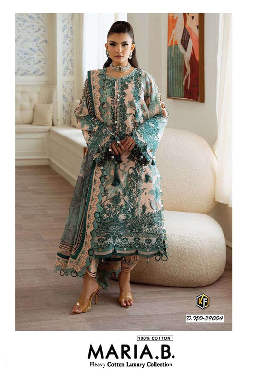 Maria B Pakistani Designer Pure Cotton Lawn Printed Suit