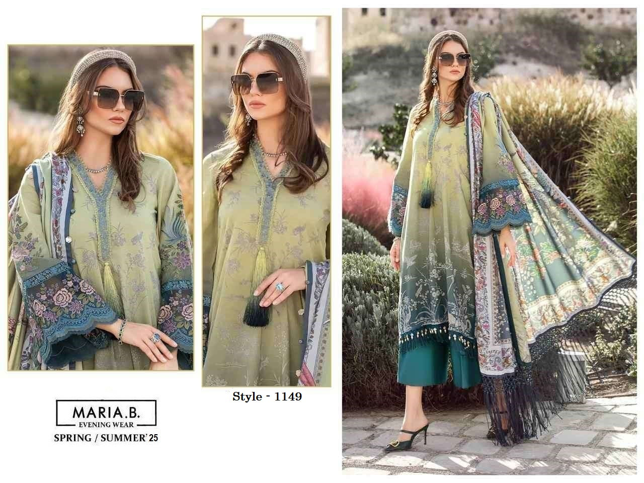 Maria B Pakistani Designer Stylish Hit Embroidered Lawn Suit