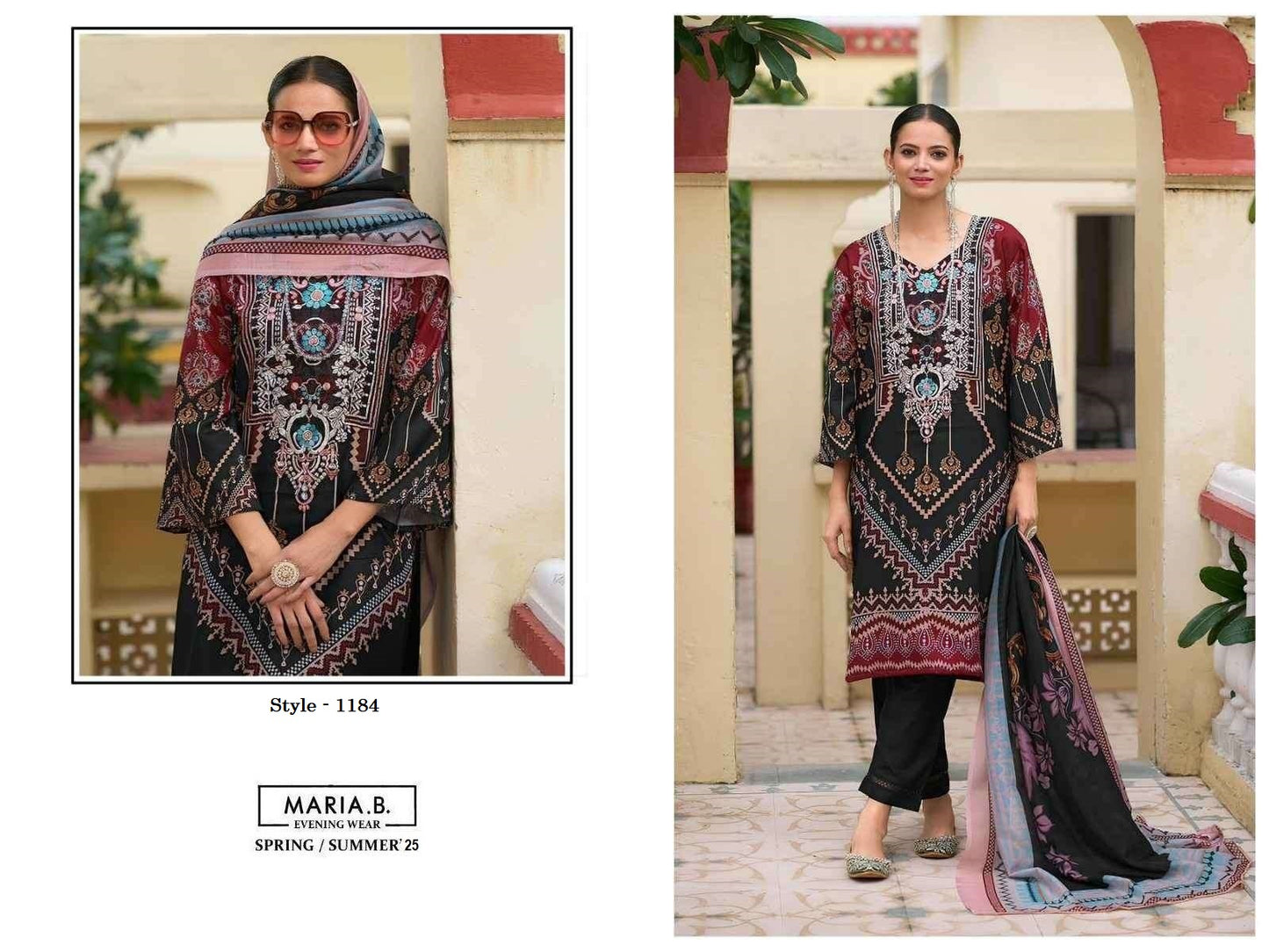 Maria B Pakistani Designer Stylish Hit Embroidered Lawn Suit