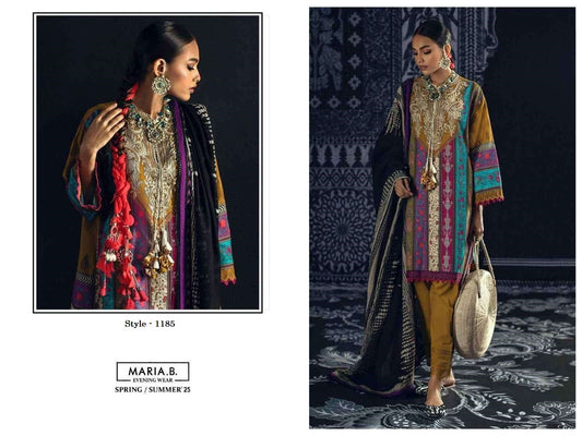 Maria B Pakistani Designer Stylish Hit Embroidered Lawn Suit