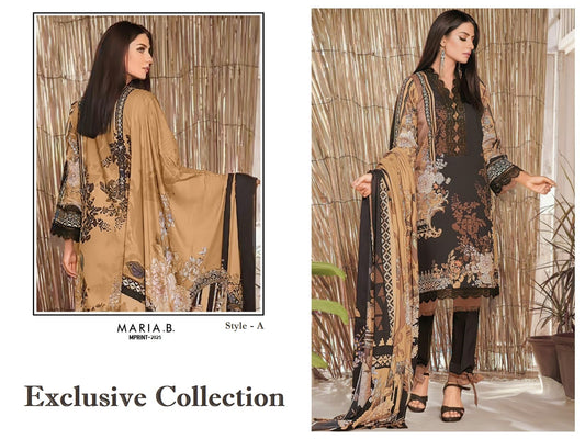 Maria B Mprint Pakistani Designer Stylish Hit Embroidered Lawn Suit