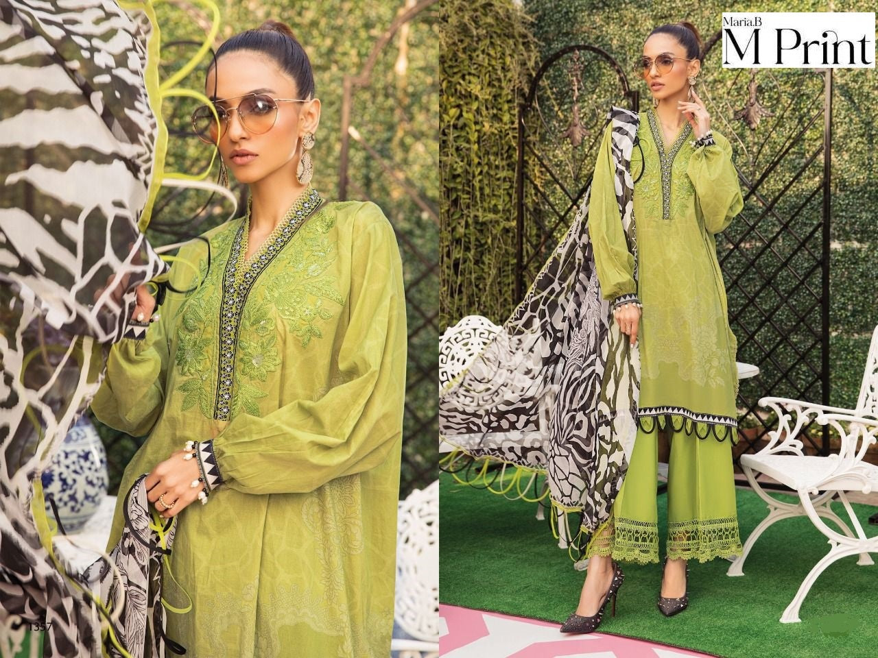 Maria B Mprints Pakistani Designer Hit Embroidered Lawn Suit