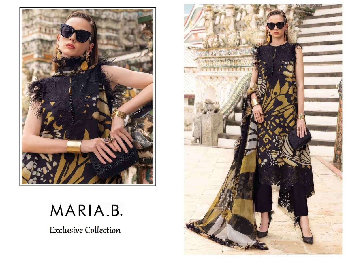 Maria B Pakistani Designer Stylish Hit Embroidered Lawn Suit