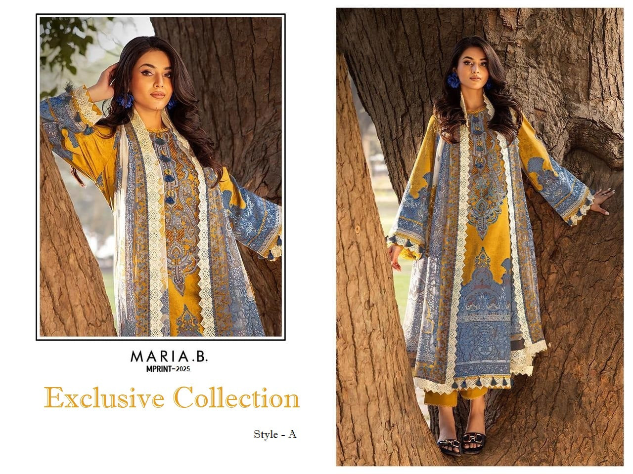 Maria B Mprint Pakistani Designer Hit Embroidered Lawn Suit