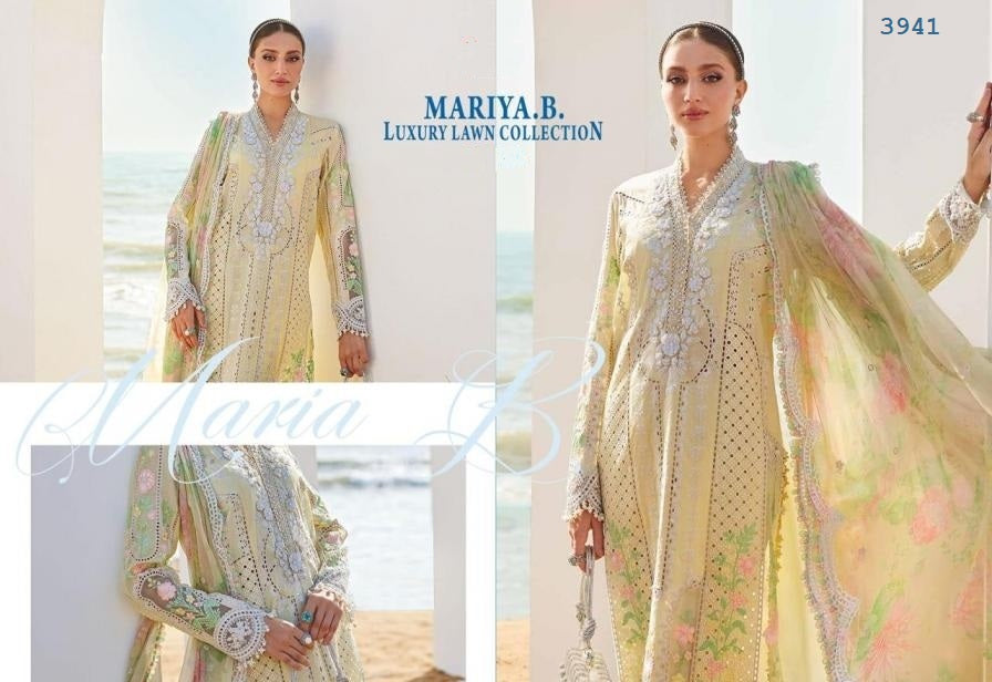 Mariya B Pakistani Designer Luxury Hit Embroidered Lawn Suit