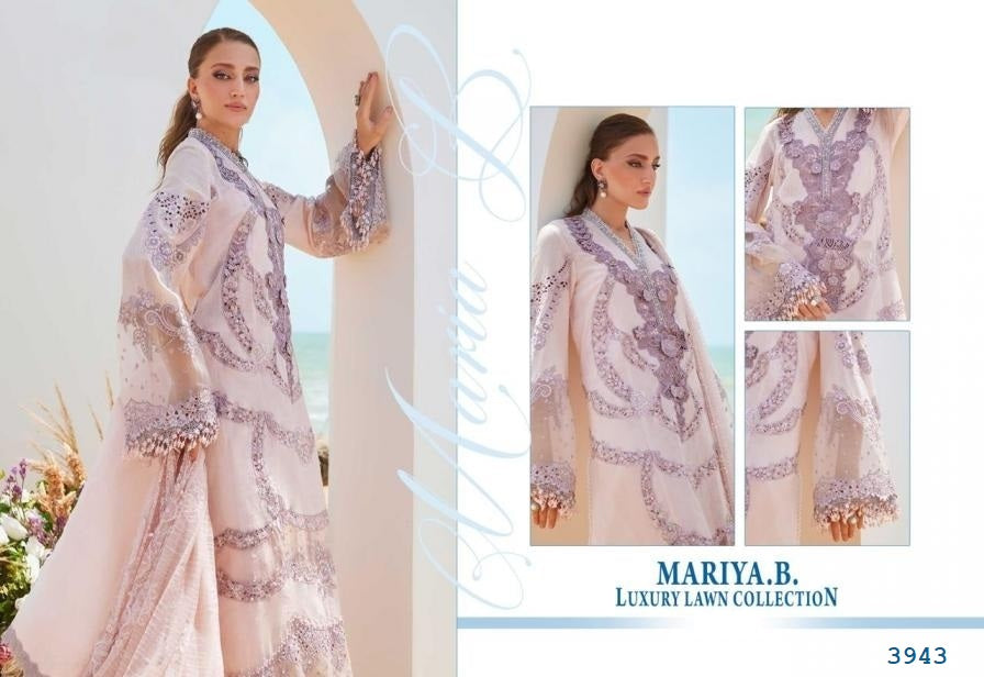 Mariya B Pakistani Designer Luxury Embroidered Lawn Suit