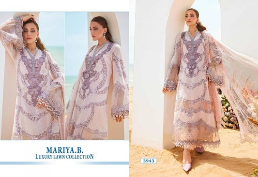 Mariya B Pakistani Designer Luxury Embroidered Lawn Suit