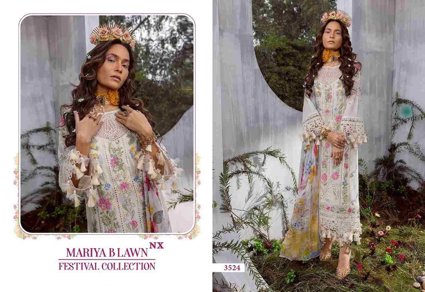 Mariya B Pakistani Designer Luxury Embroidered Lawn Suit