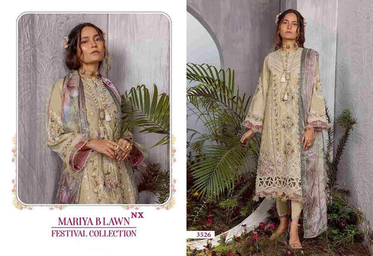 Mariya B Pakistani Designer Luxury Embroidered Lawn Suit