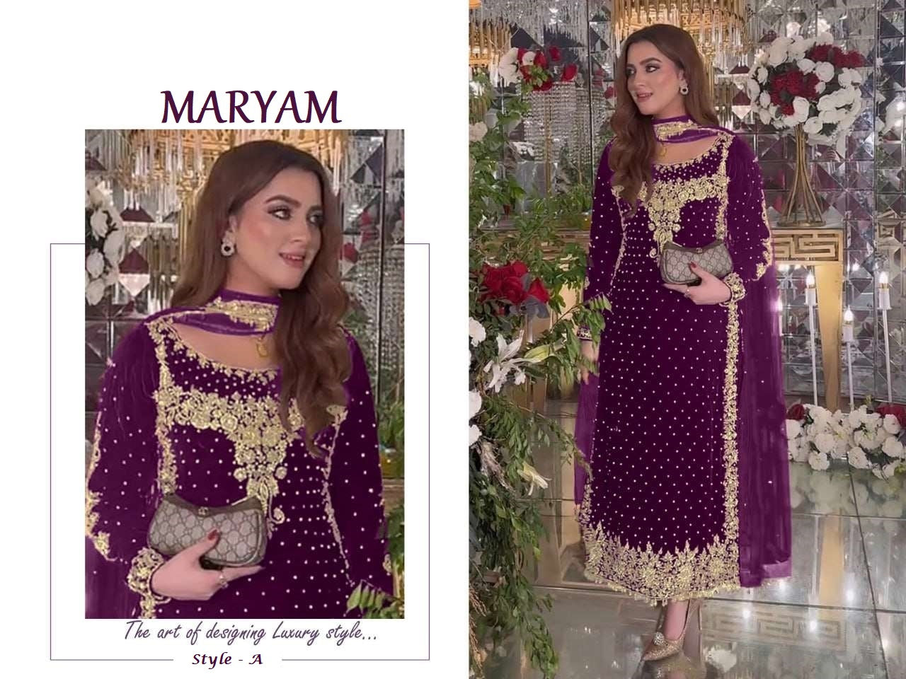 Maryam Pakistani Designer Hit Wedding Party Wear Dress