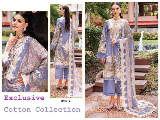 Mprints Pakistani Designer Stylish Hit Embroidered Lawn Suit