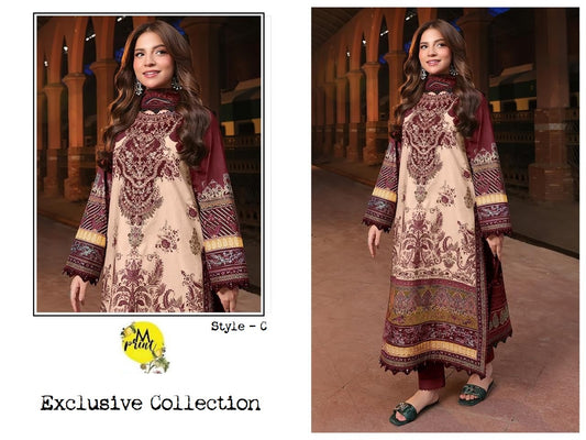Mprint Pakistani Designer Stylish Hit Embroidered Lawn Suit