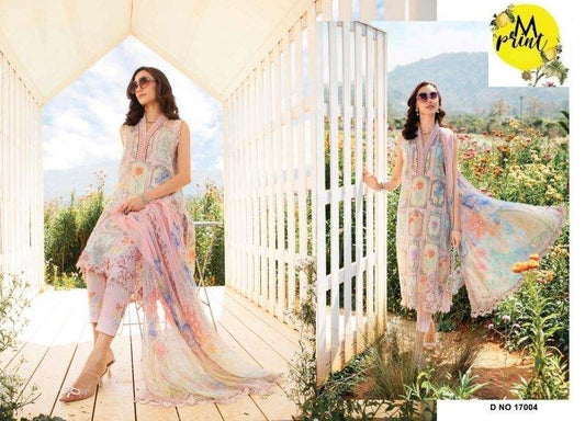 Mprint Pakistani Designer Stylish Hit Embroidered Lawn Suit