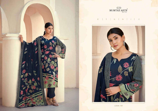 Mumtaz Pakistani Designer Embroidered Pure Cotton Lawn Suit