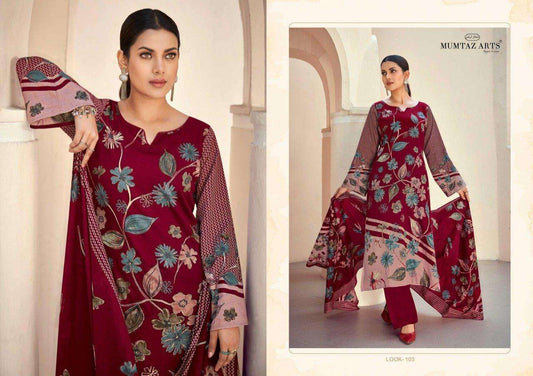 Mumtaz Pakistani Designer Embroidered Pure Cotton Lawn Suit