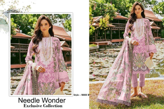 Needle Wonder Pakistani Designer Exclusive Embroidered Lawn Suit