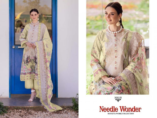 Needle Wonder Pakistani Designer Exclusive Embroidered Lawn Suit