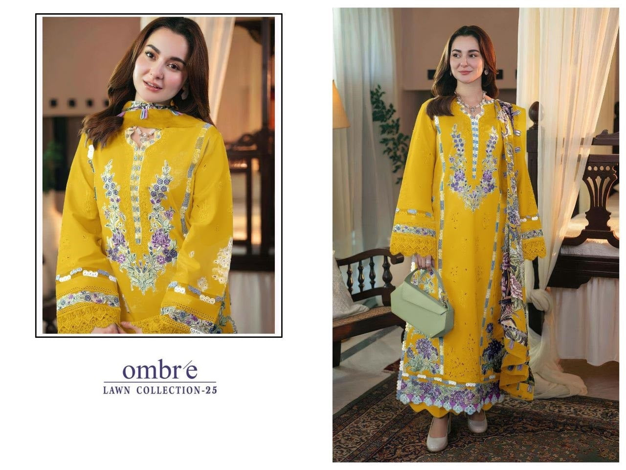 Ombre Pakistani Designer Stylish Super Hit Embroidered Lawn Suit