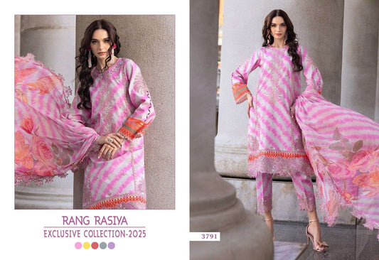 Rang Rasiya Pakistani Designer Embroidered Pure Cotton Lawn Suit